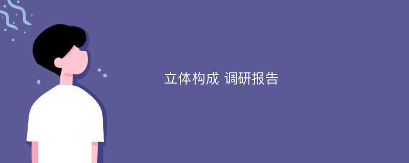 立体构成 调研报告