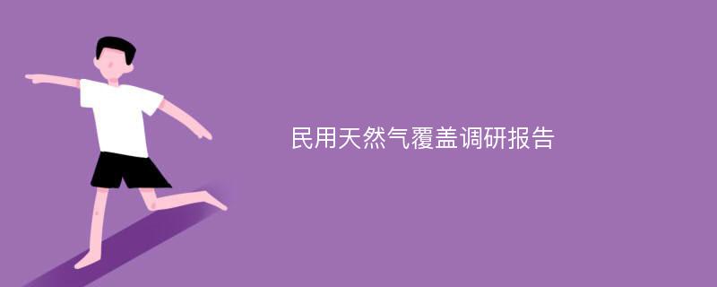 民用天然气覆盖调研报告